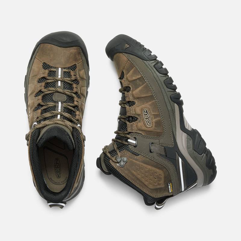 Keen Targhee III Mid Waterproof Wanderstiefel Herren DE-92654 Bungee Cord/Black - Keen Herrenschuhe